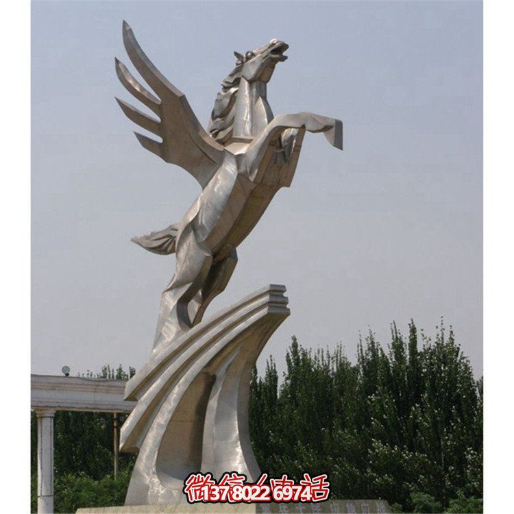 不銹鋼拉絲雕塑，點綴廣場、學校及園林景觀