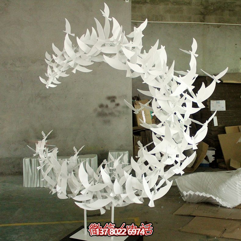 玻璃鋼雕塑擺件裝飾品，創(chuàng)意抽象鴿子裝飾室內別墅
