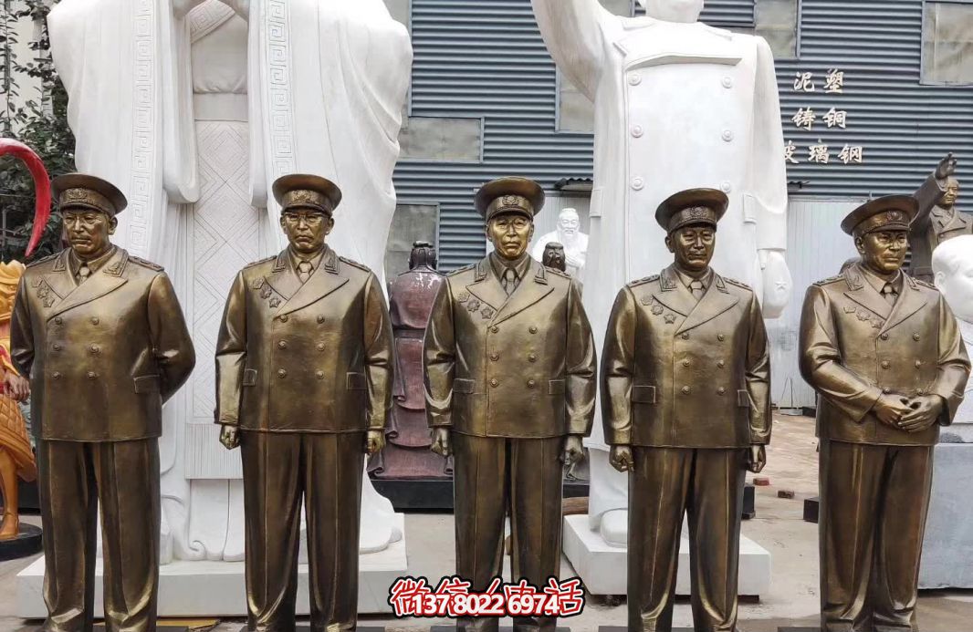 仿銅偉人元帥玻璃鋼雕塑，締造景區世界十大經典