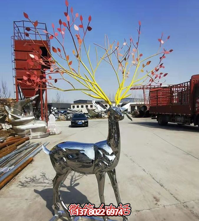 鏡面反射的大型梅花鹿，讓你輕松擁有完美的景觀