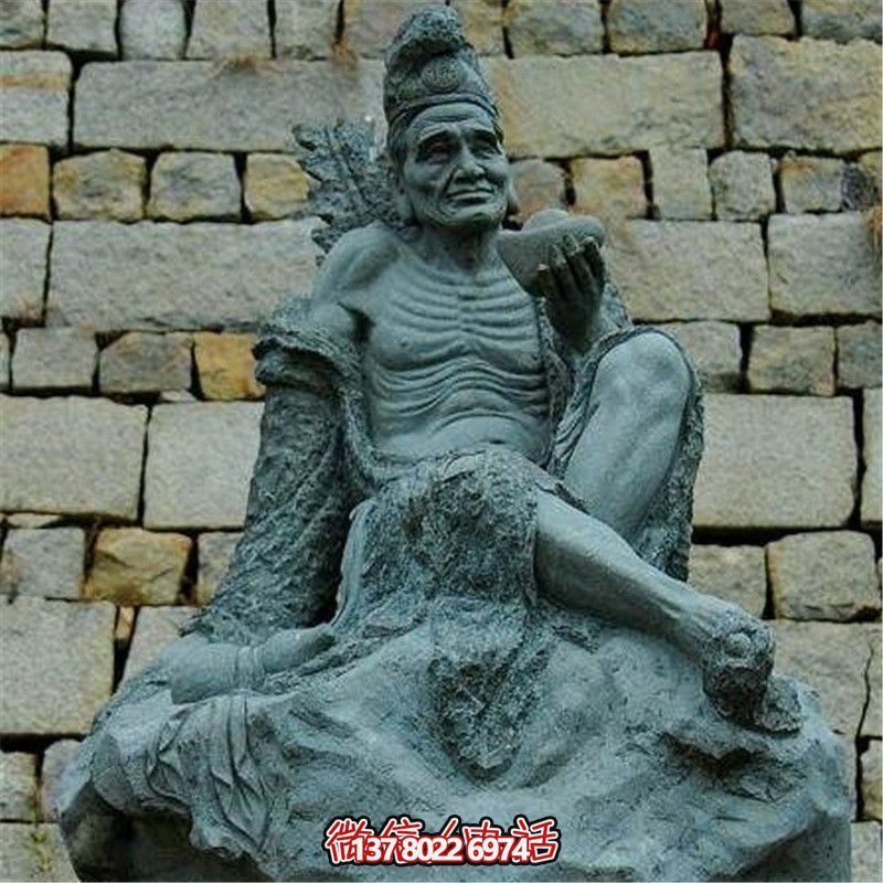 景區(qū)濟(jì)公石雕雕塑，帶你感受大自然的魅力