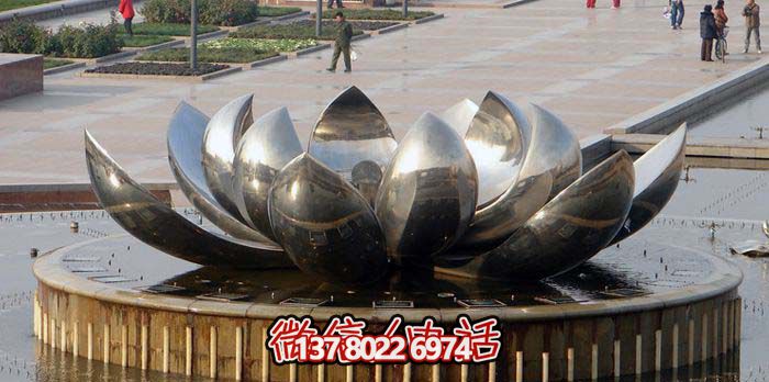 室外不銹鋼噴泉雕塑，讓廣場與公園更加美麗