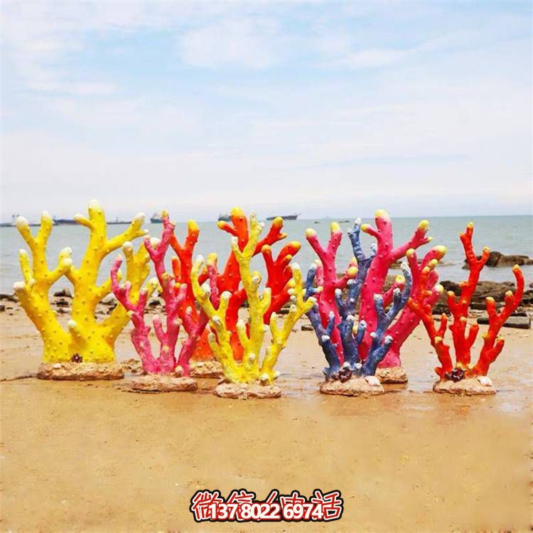 萌趣海豹玻璃鋼珊瑚擺件，溫馨卡通創(chuàng)意裝飾