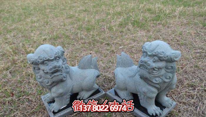 精美創(chuàng)意獅子大理石擺件，為戶外園林景觀增添更多美感