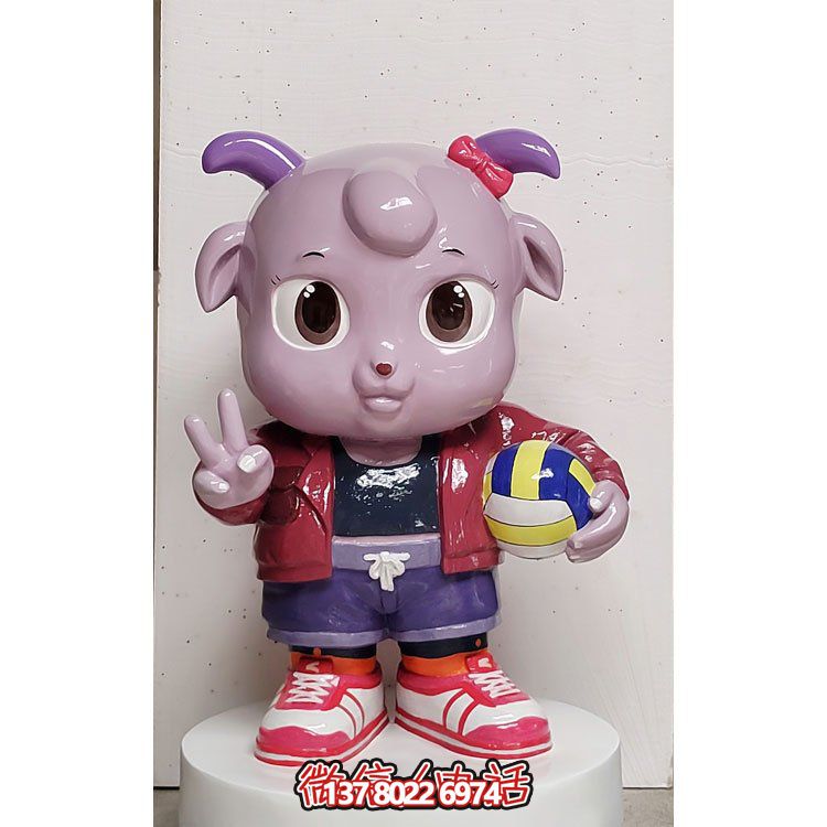 城市雕塑戶(hù)外室內(nèi)創(chuàng)意玻璃鋼卡通公仔雕塑